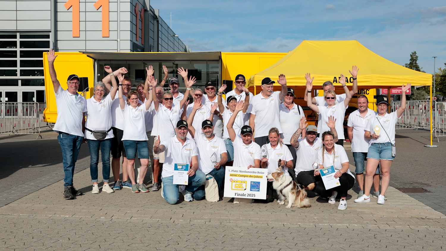Gruppenfoto der Teilnehmer des Camper des Jahres 2025