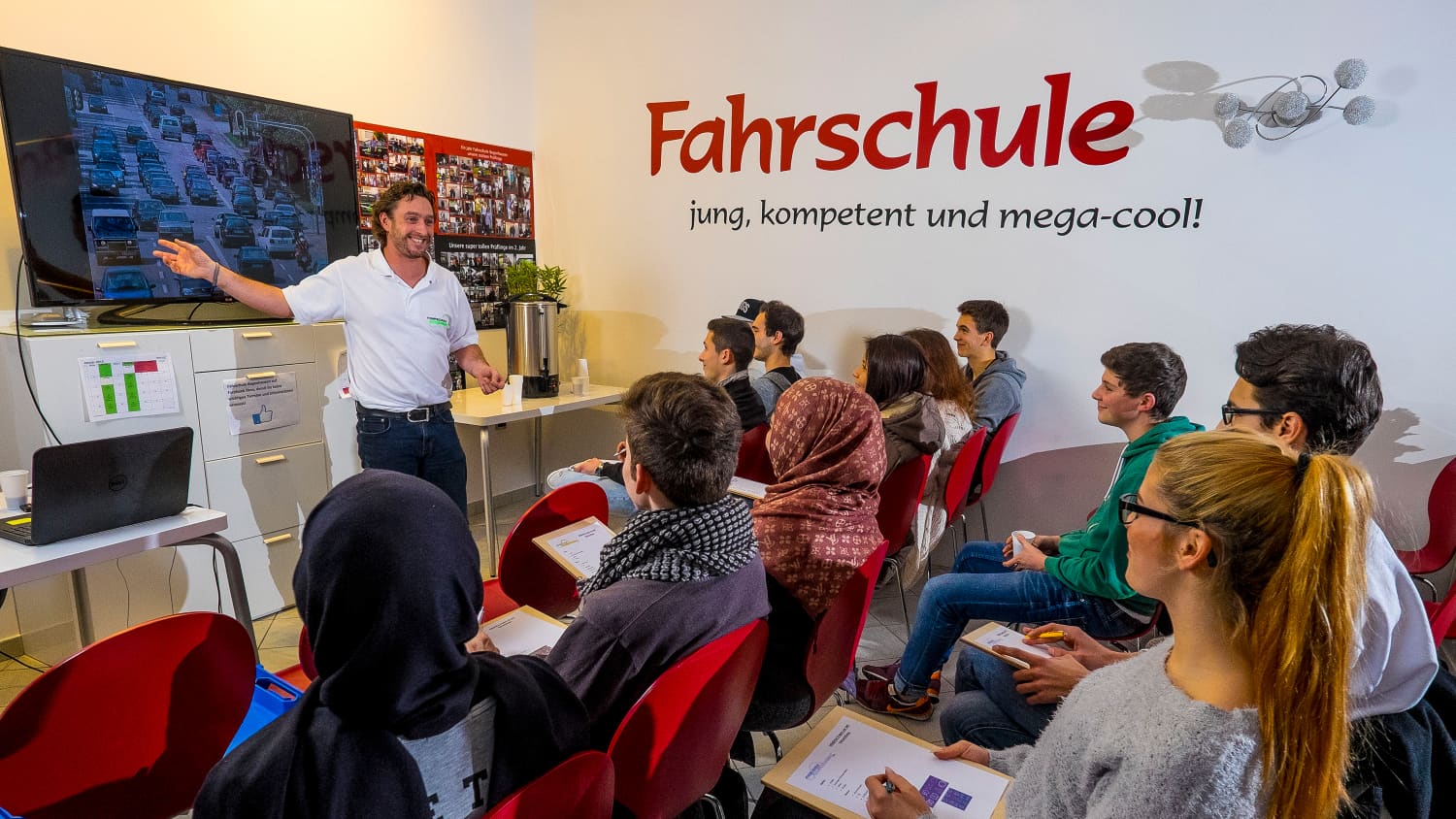 Unterrichtssituation in einer Fahrschule