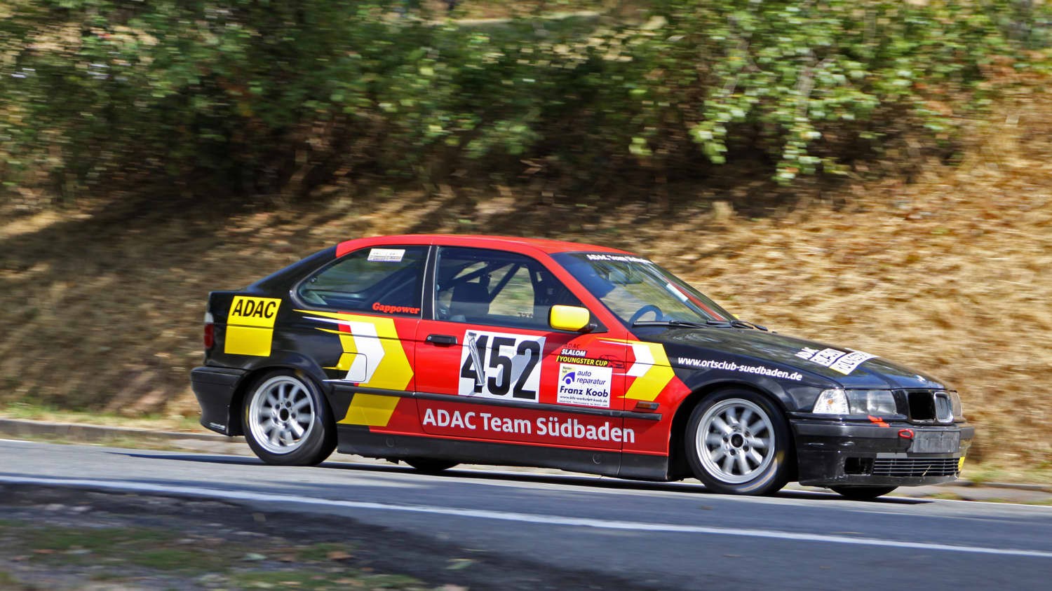 Gina Trunk beim ADAC-Autoslalom