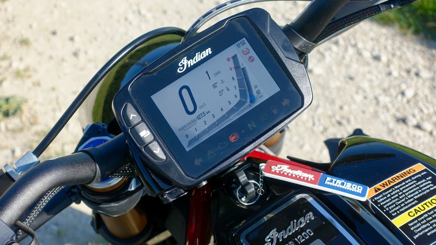 DIsplay eines FTR 1200 S Motorrad