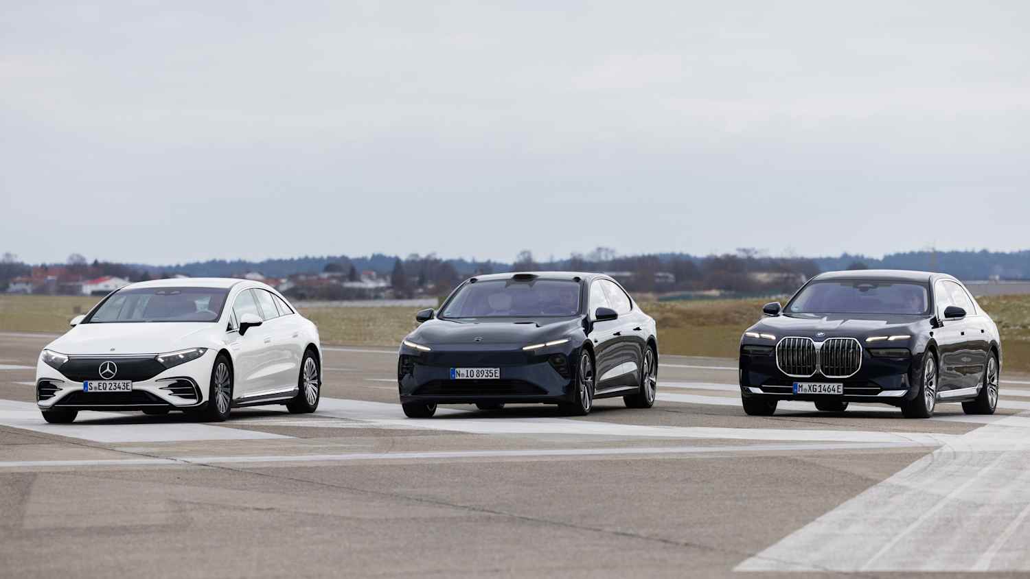 Vergleichstest des BMW i7, Mercedes EQS580 und NIO ET7