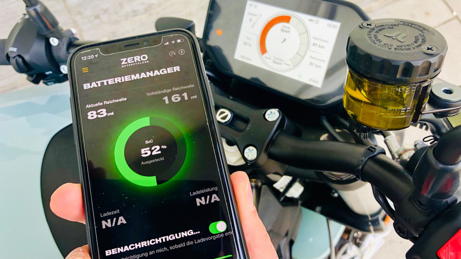 Zero SR/F und Handy