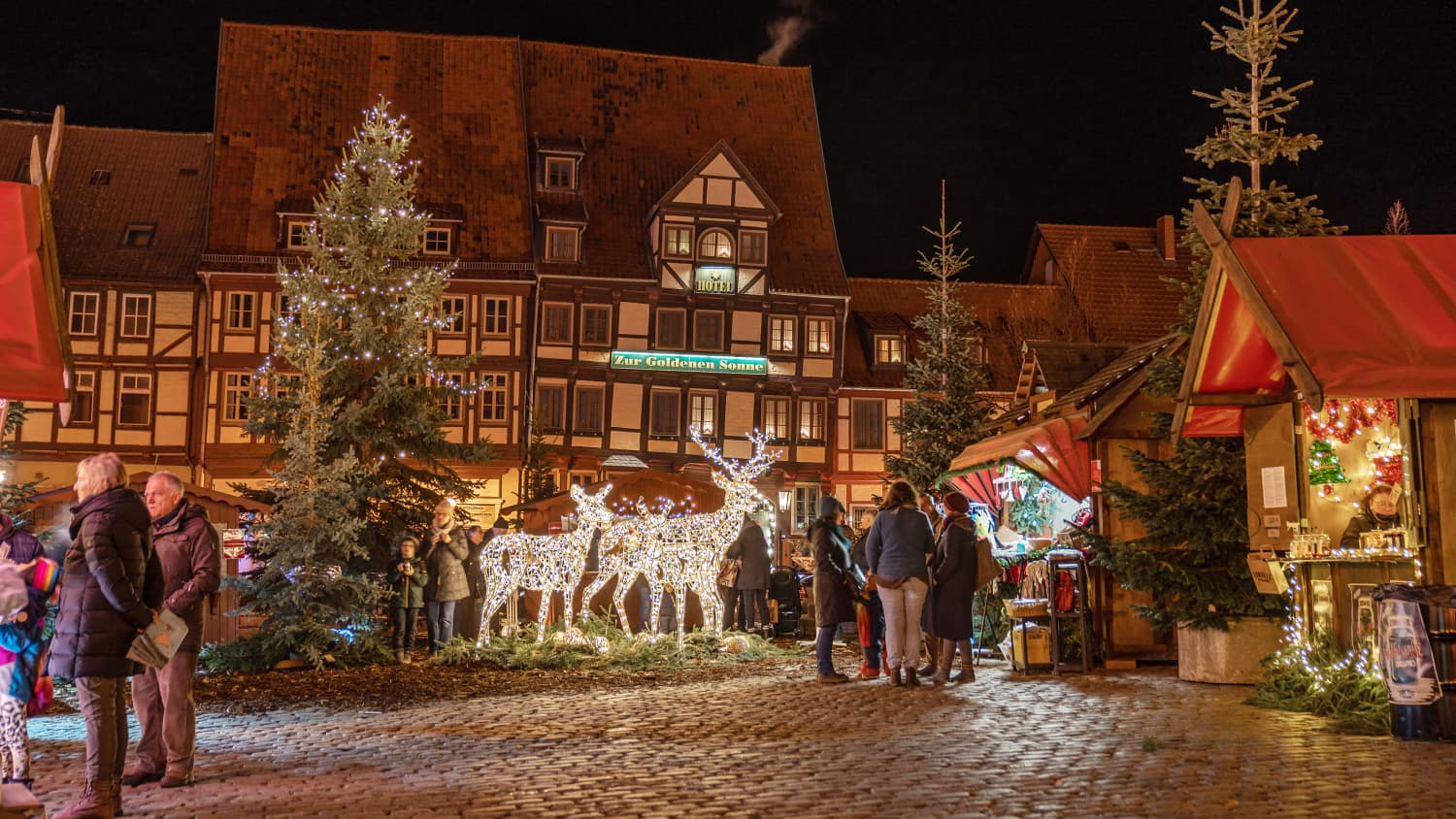 Das Adventsdorf des Quedlingburger Weihnachtsmarktes
