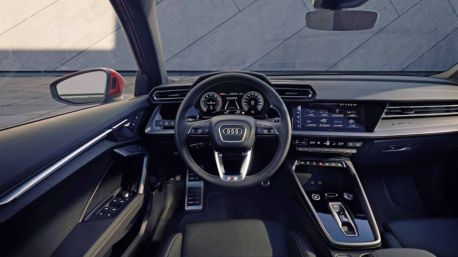Cockpit des Audi A3 35 TDI nach Facelift