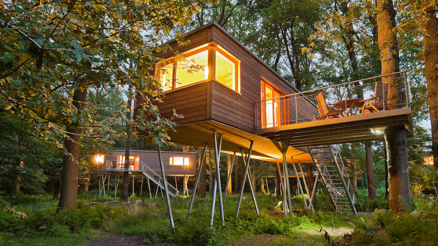Ein Baumhaus vom Resort Baumgeflüster in NIedersachsen