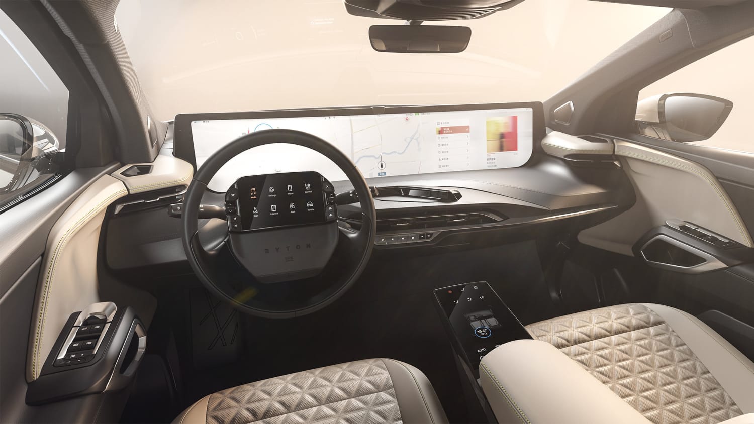Cockpit des Byton M-Byte