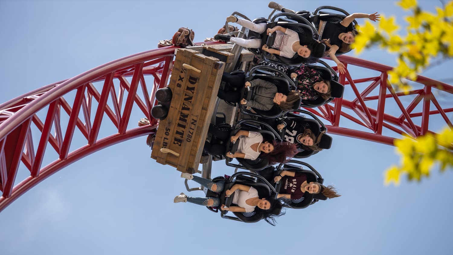 Achterbahn Dynamite im Freizeitpark Plohn