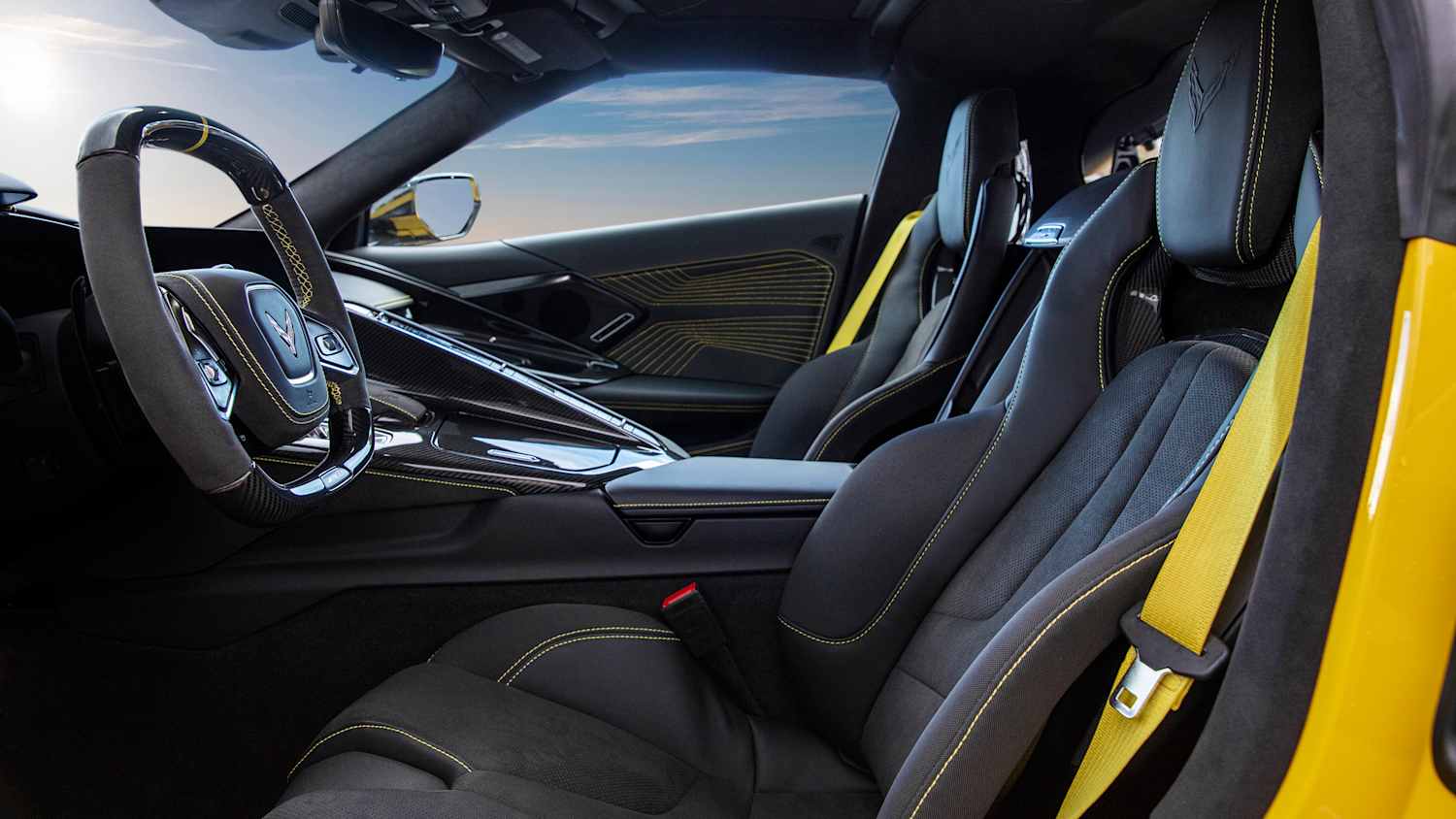 Das neue Chevrolet Corvette CR1 Coupe in gelb
