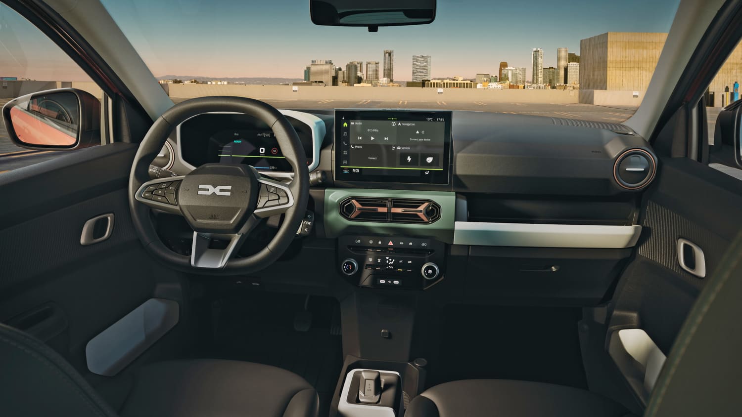 Cockpit des Dacia Spring nach Facelift