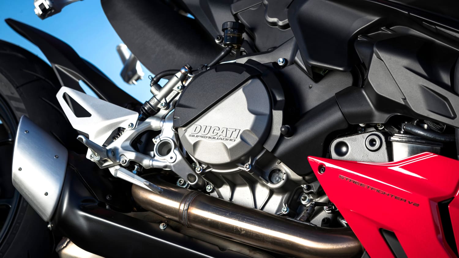 Motor der Ducati Streetfighter V2