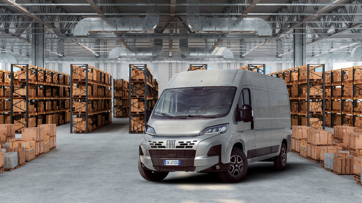 Aufnahme eines Fiat Ducato E-Transporter