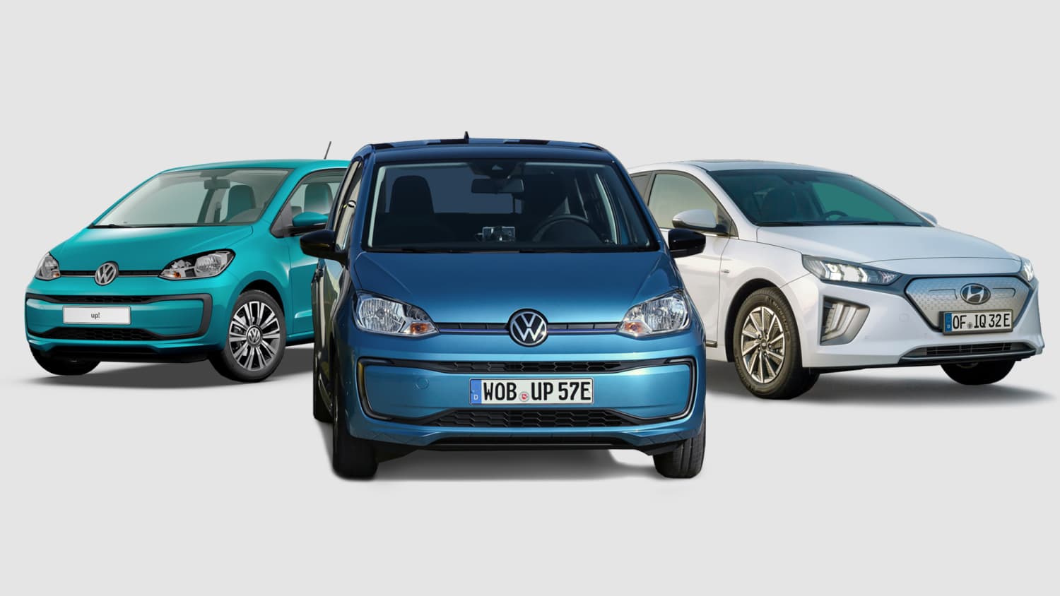 VW eco Up, VW e-up und Hyundai Ioniq Elektro