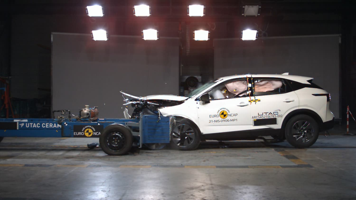 Der Nissan Qashqai im Euro NCAP Crashtest