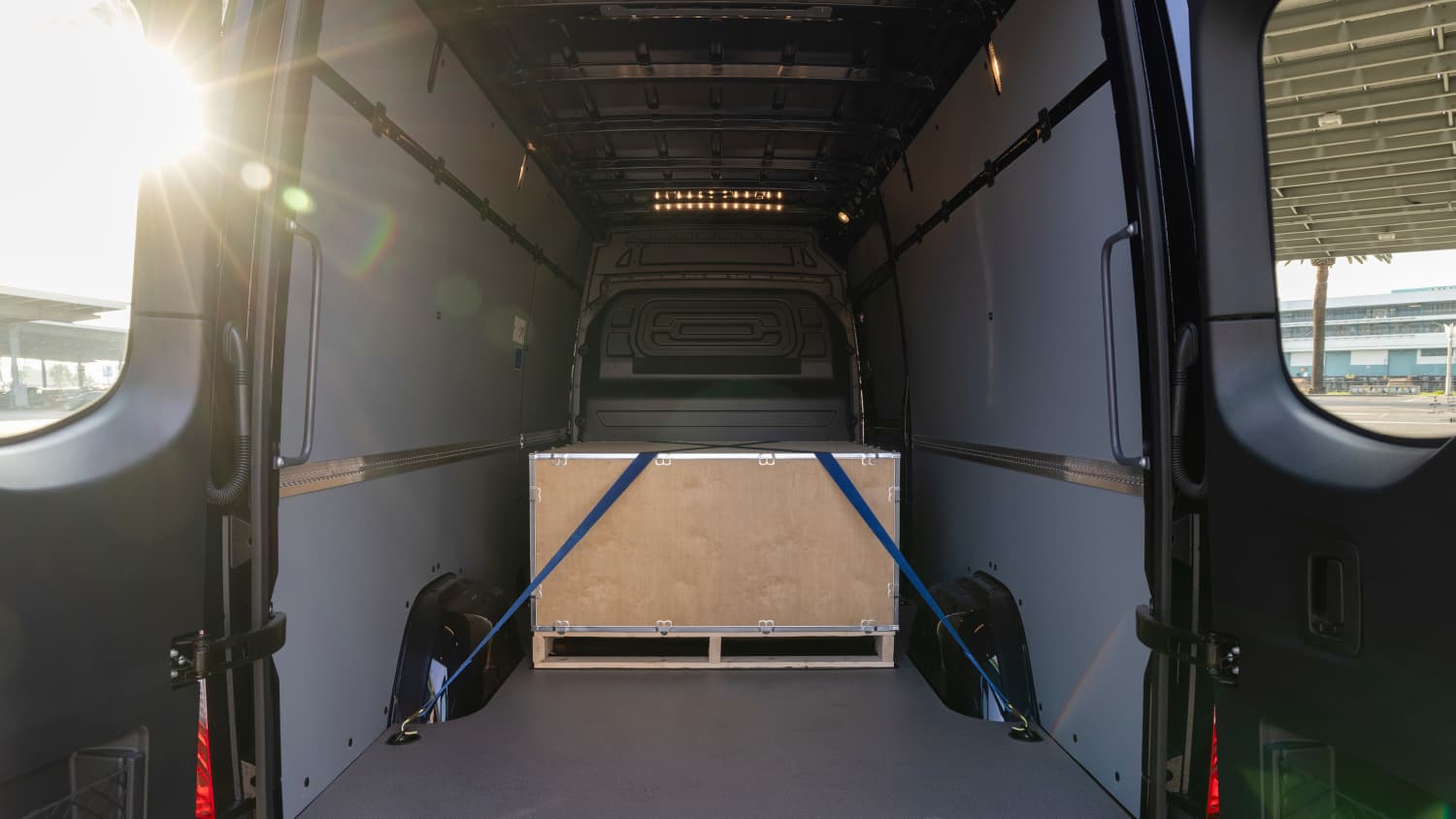 Ladefläche des Mercedes e-Sprinter