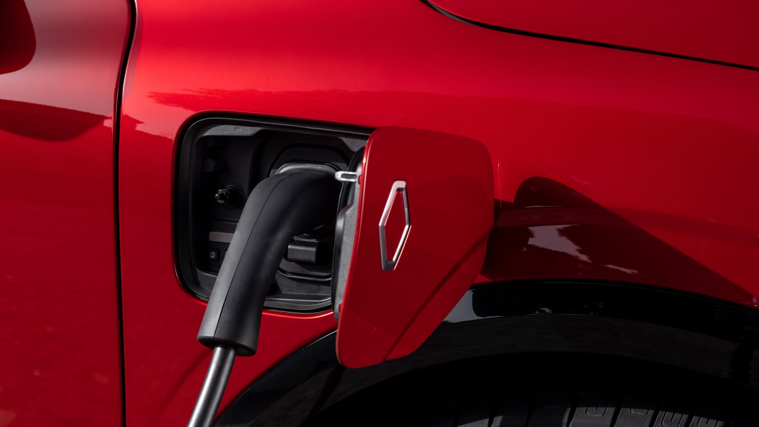 Ladeanschluss des Renault Megane E-Tech