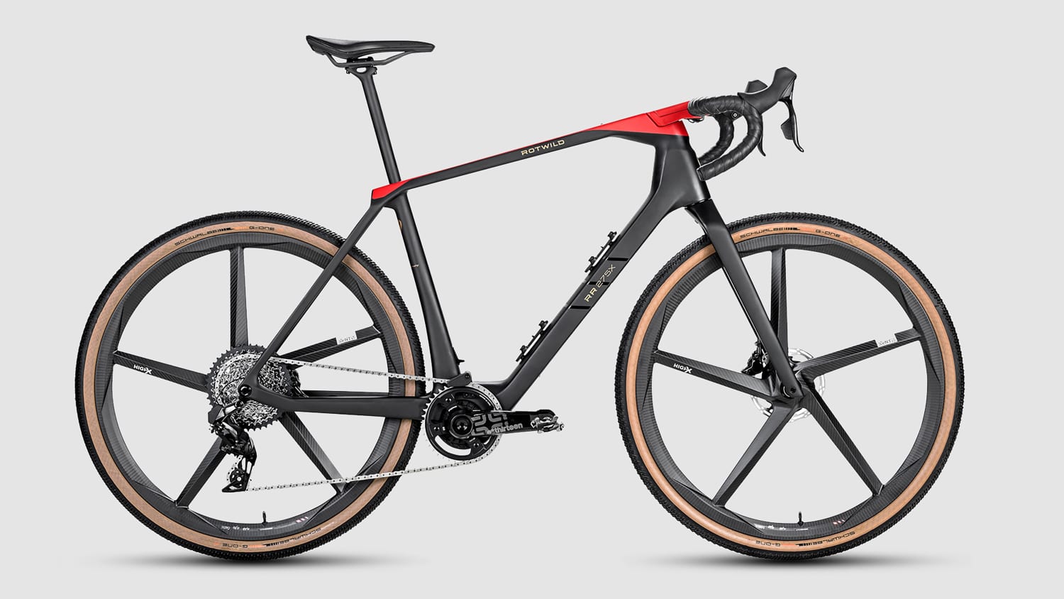 Freistelleraufnahme des Gravelbikes von Rotwild