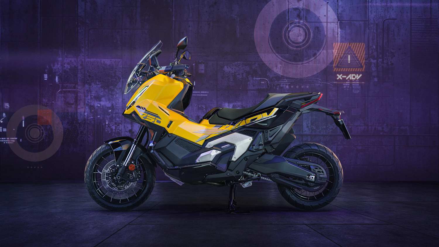 Seitenansicht einer Honda X-ADV nach Facelift