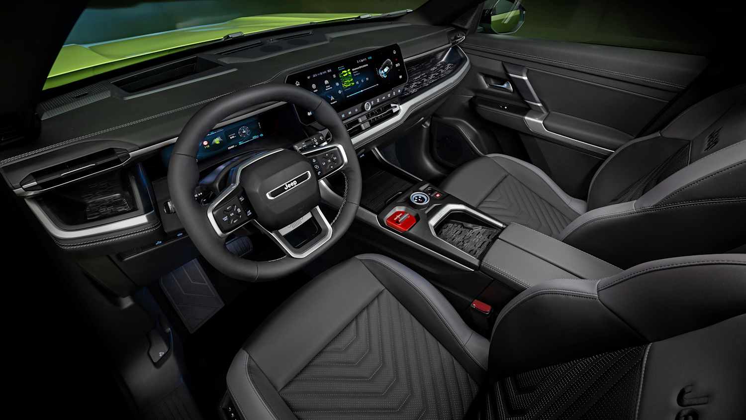Cockpit eines Jeep Compass