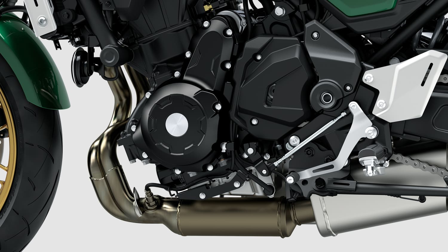 Motor der Kawasaki Z650 RS