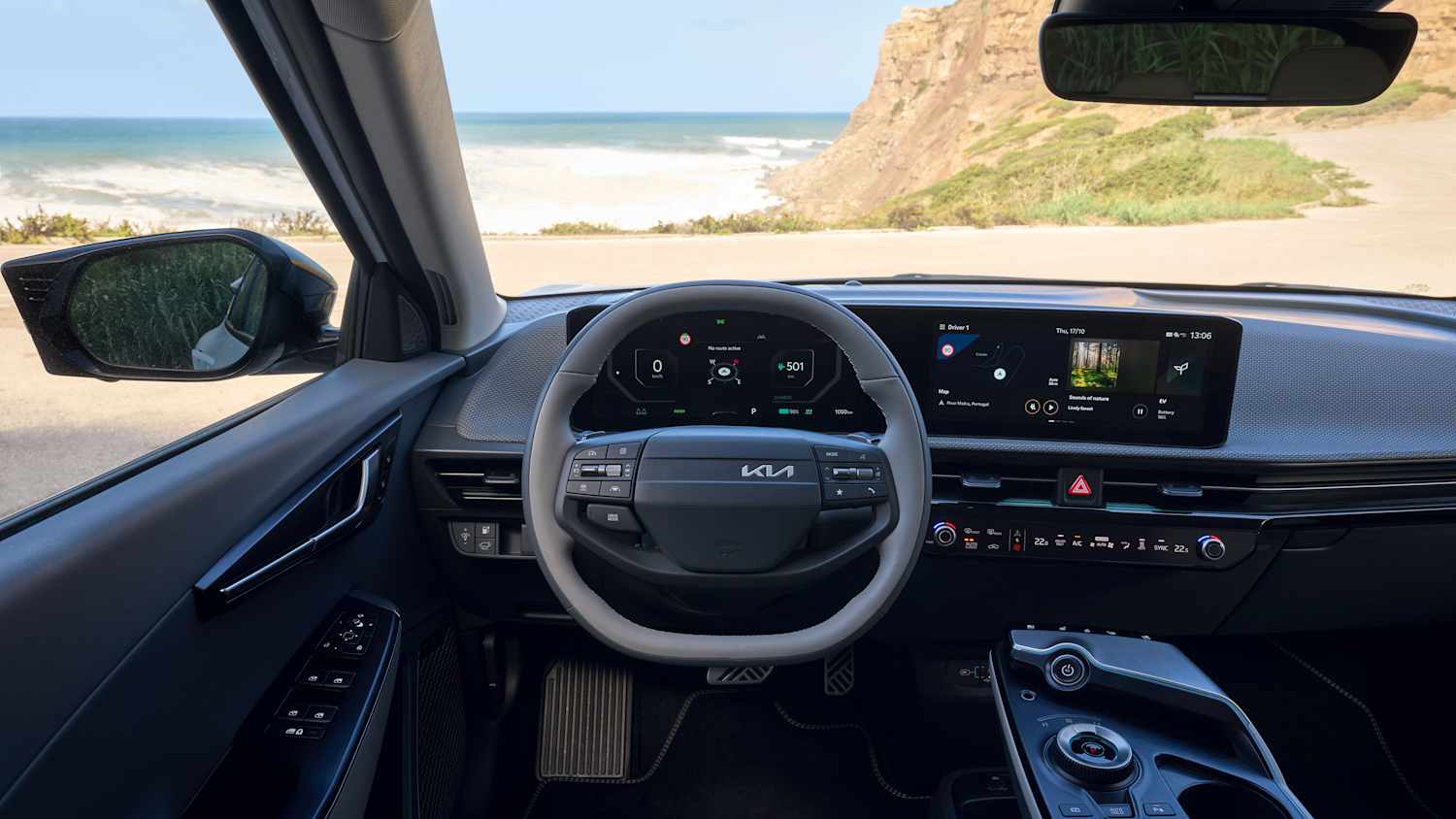 Cockpit eines Kia EV6 nach Facelift