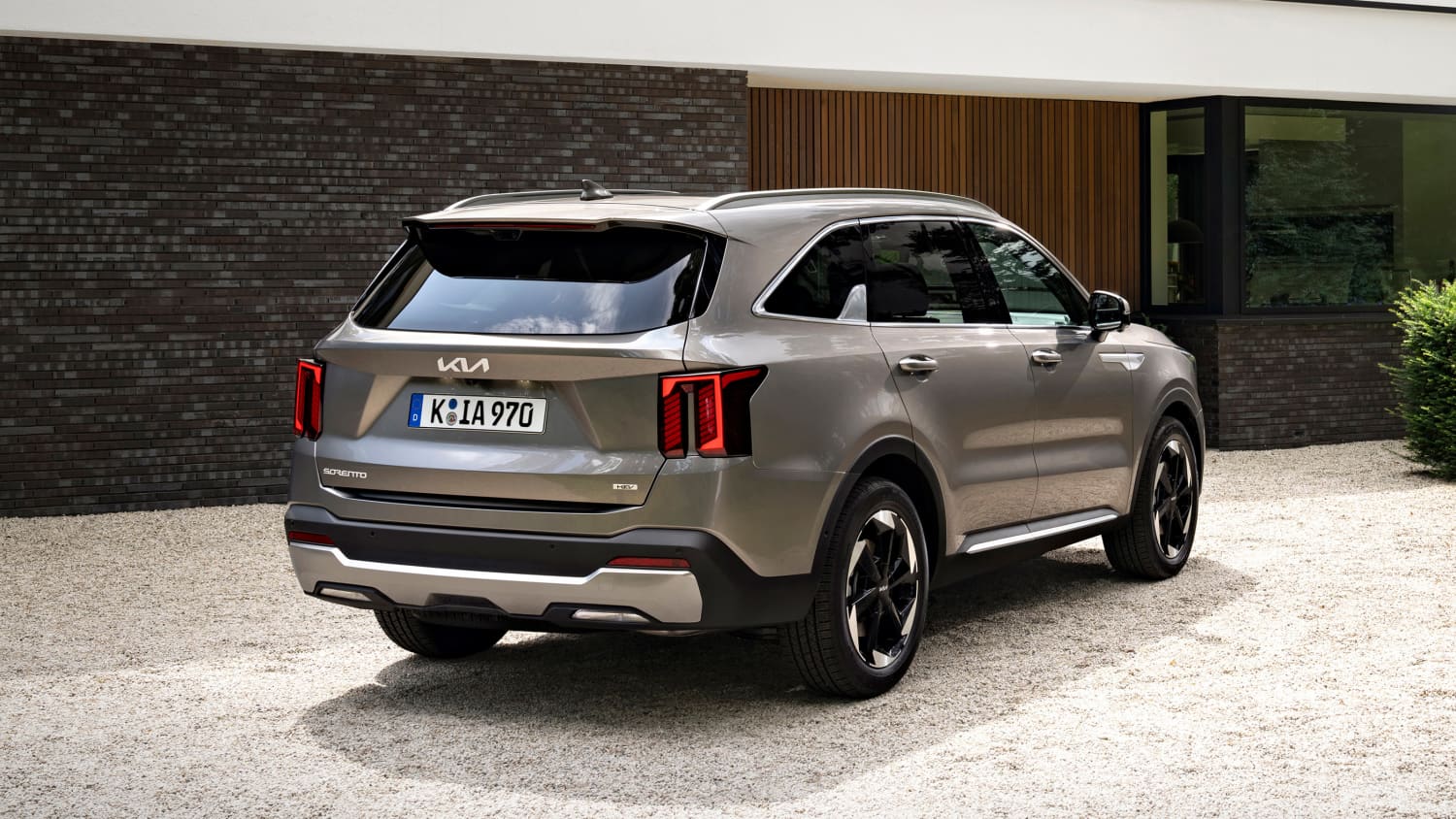 Heckansicht des Kia Sorento nach Facelift