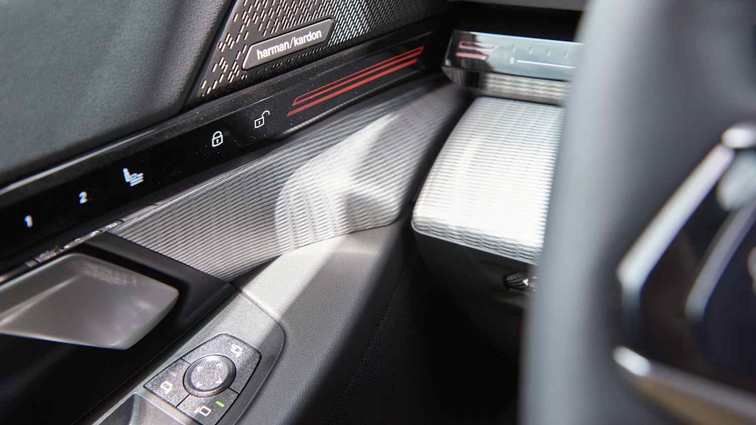 Tasten um die Außenspiegel im 5er BMW einzustellen