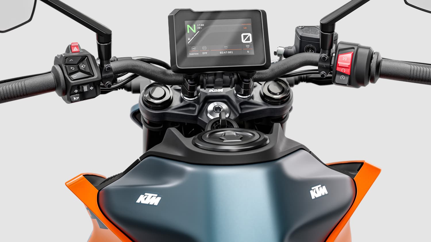 Der Display der KTM 125 Duke