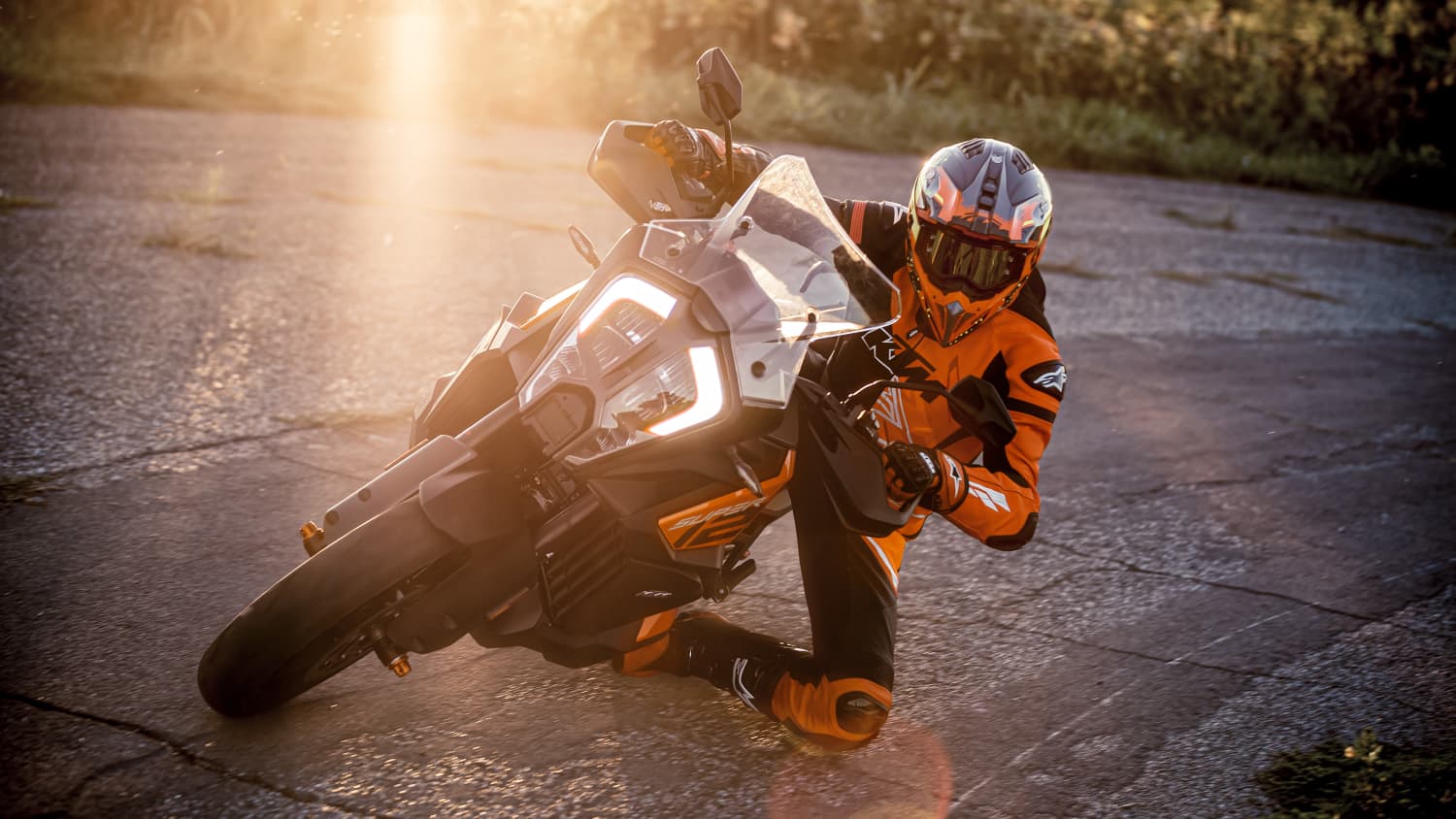 Fahraufnahme einer KTM 1290 Super Adventure S