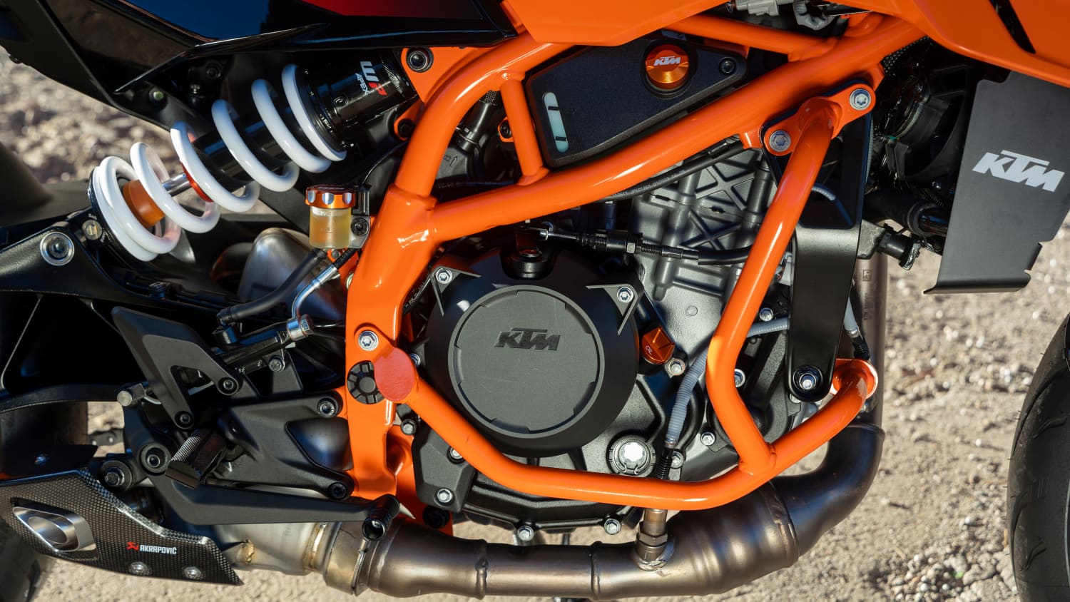 Motor der KTM 390 Duke
