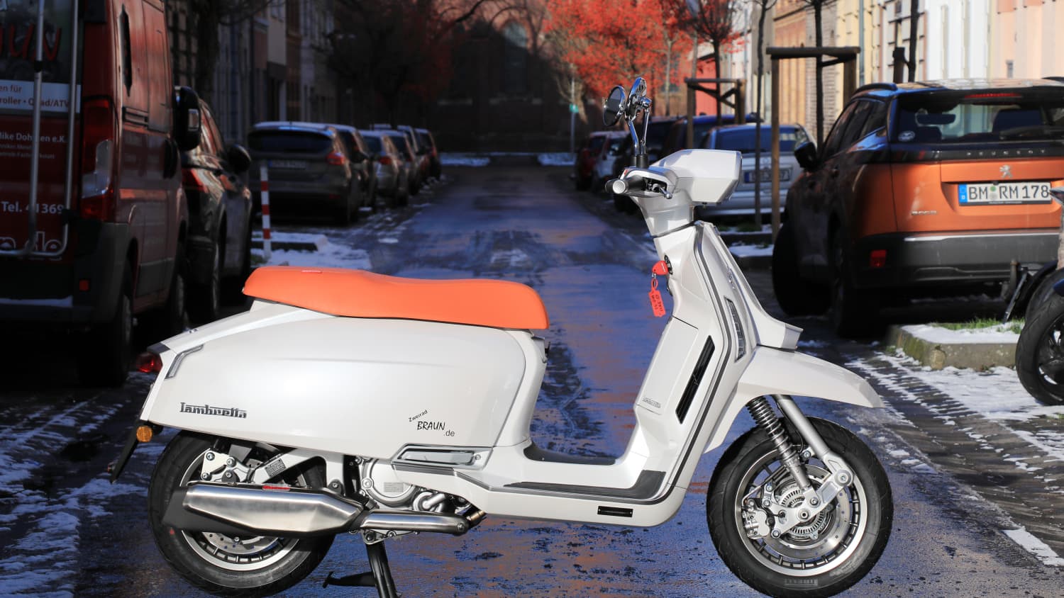 Seitenansicht der Lambretta G-Special 350