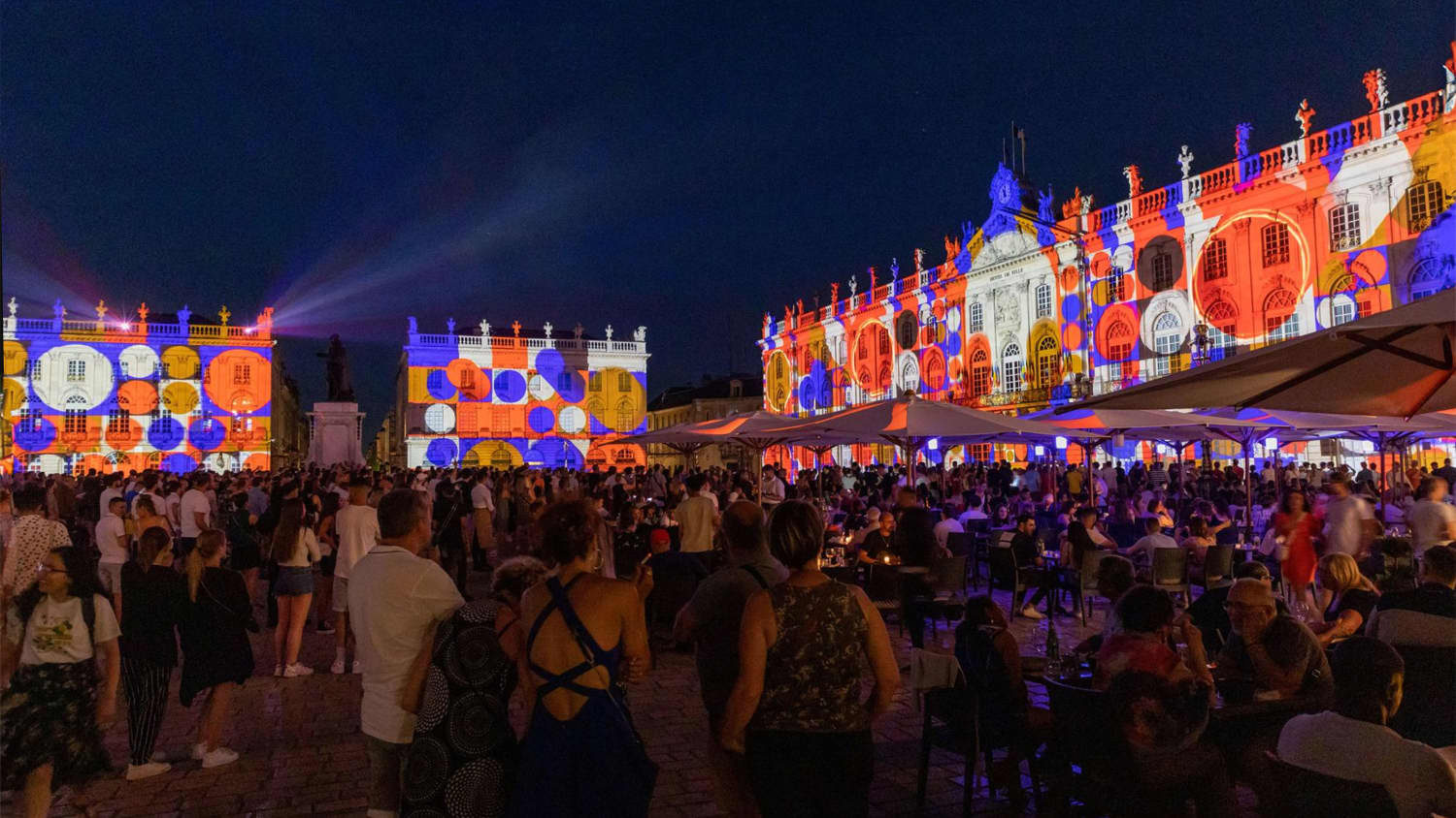 Das Lichterfest Videomapping in Nancy in Frankreich