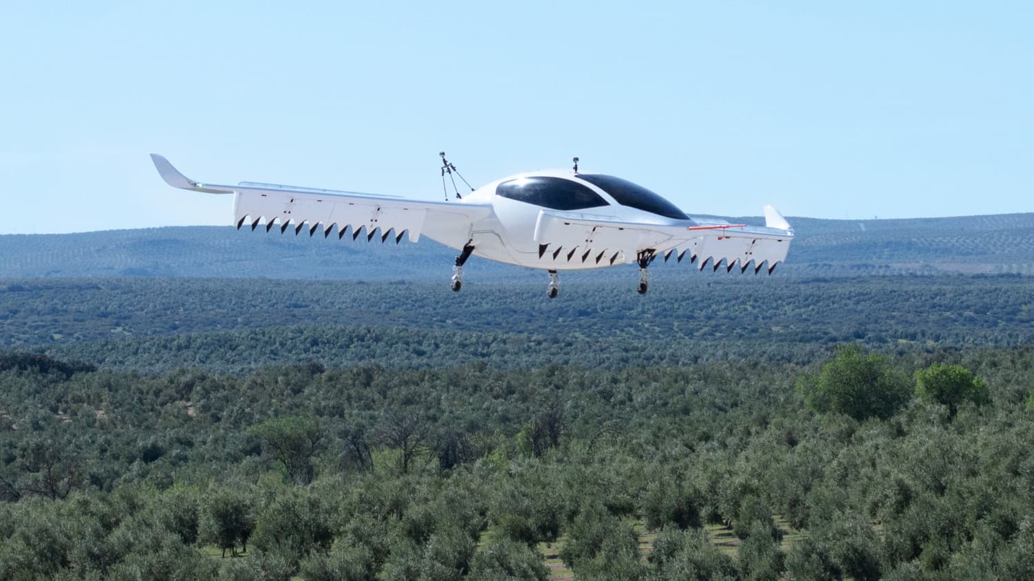 Ein vollelektrischer Jet von Lillium, der als autonomes Passagier-Lufttaxi fliegen kann