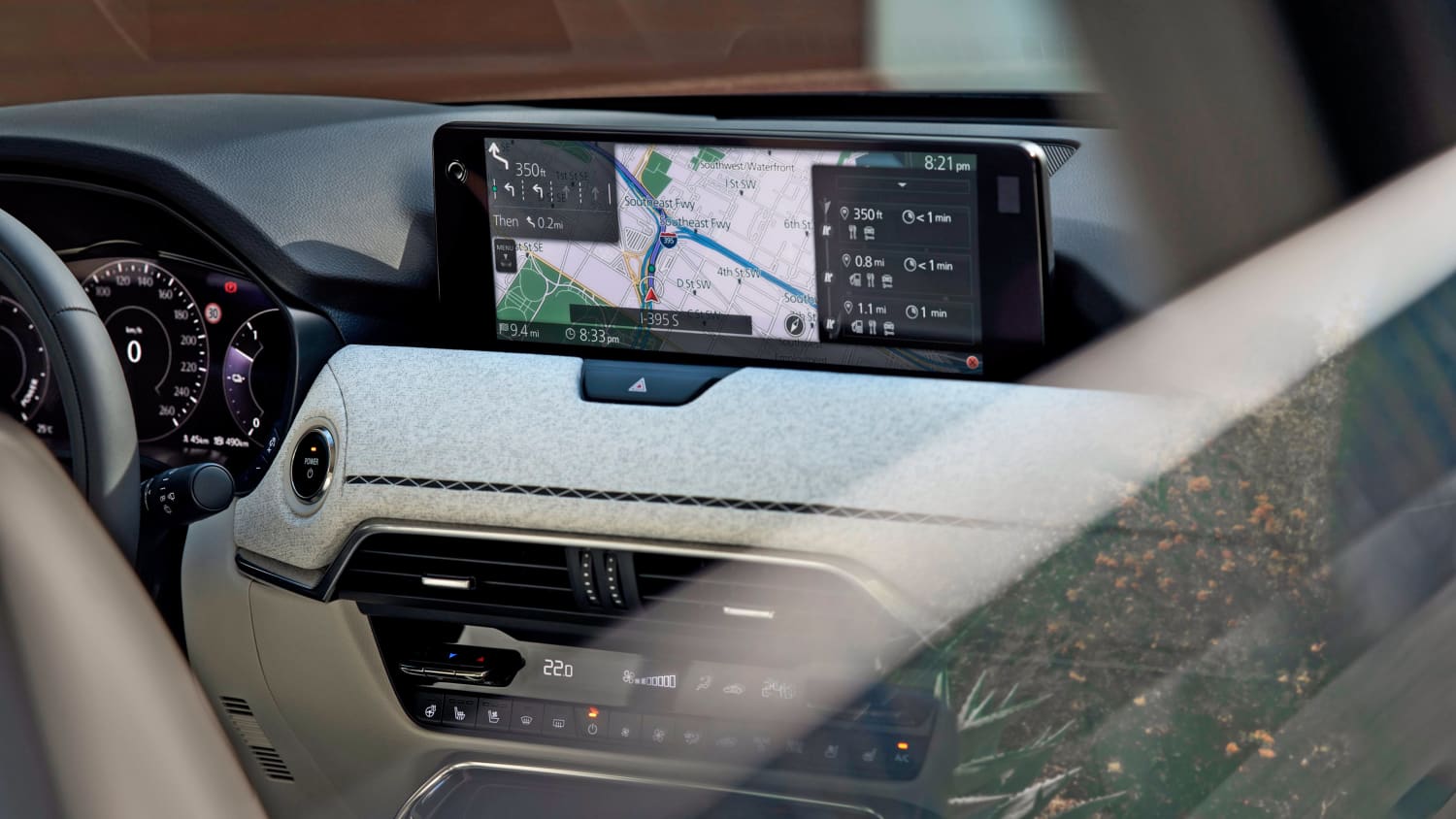 Das Navigationssystem des neuen Mazda CX-80