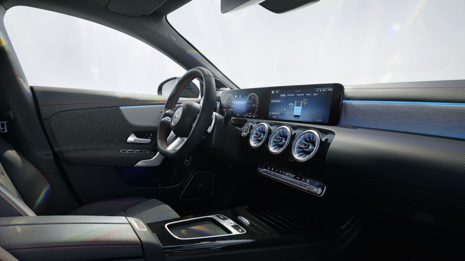 Cockpit des Mercedes CLA Shooting Brake Facelift
