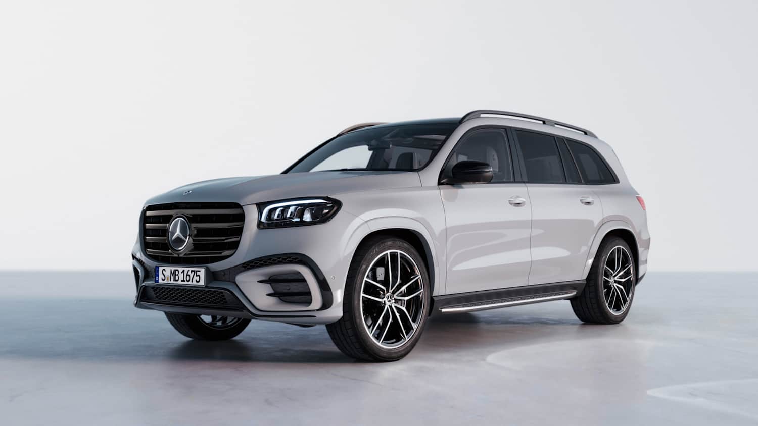 Front und Seitenansicht eines Mercedes GLS