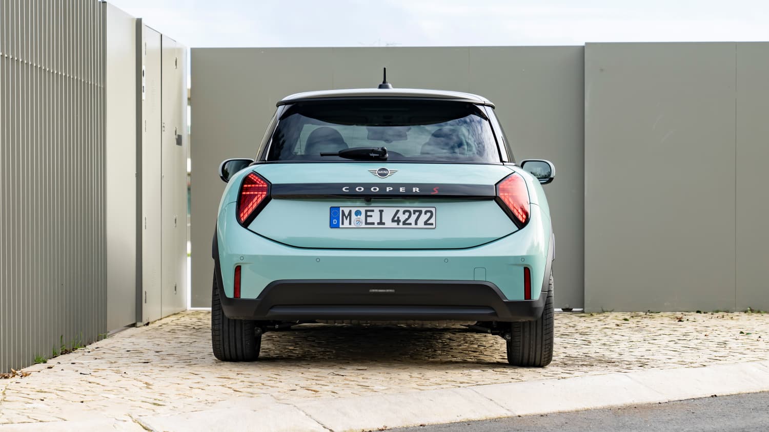 Heck eines stehenden Mini Cooper