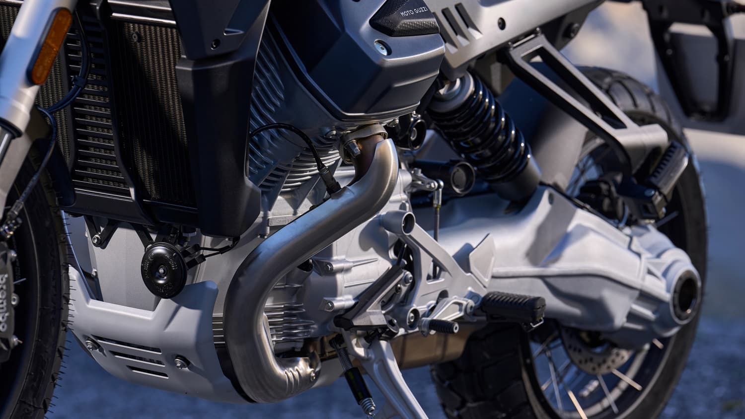 Motor der Moto Guzzi Stelvio