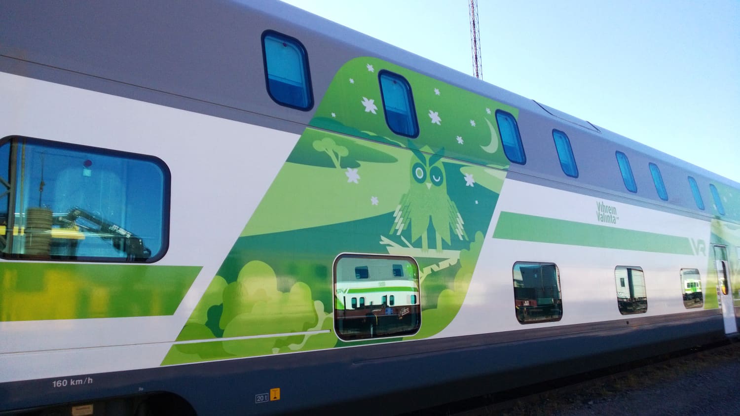 Santa-Claus-Express der finnischen Bahn VR zwischen Helsinki und Rovaniemi