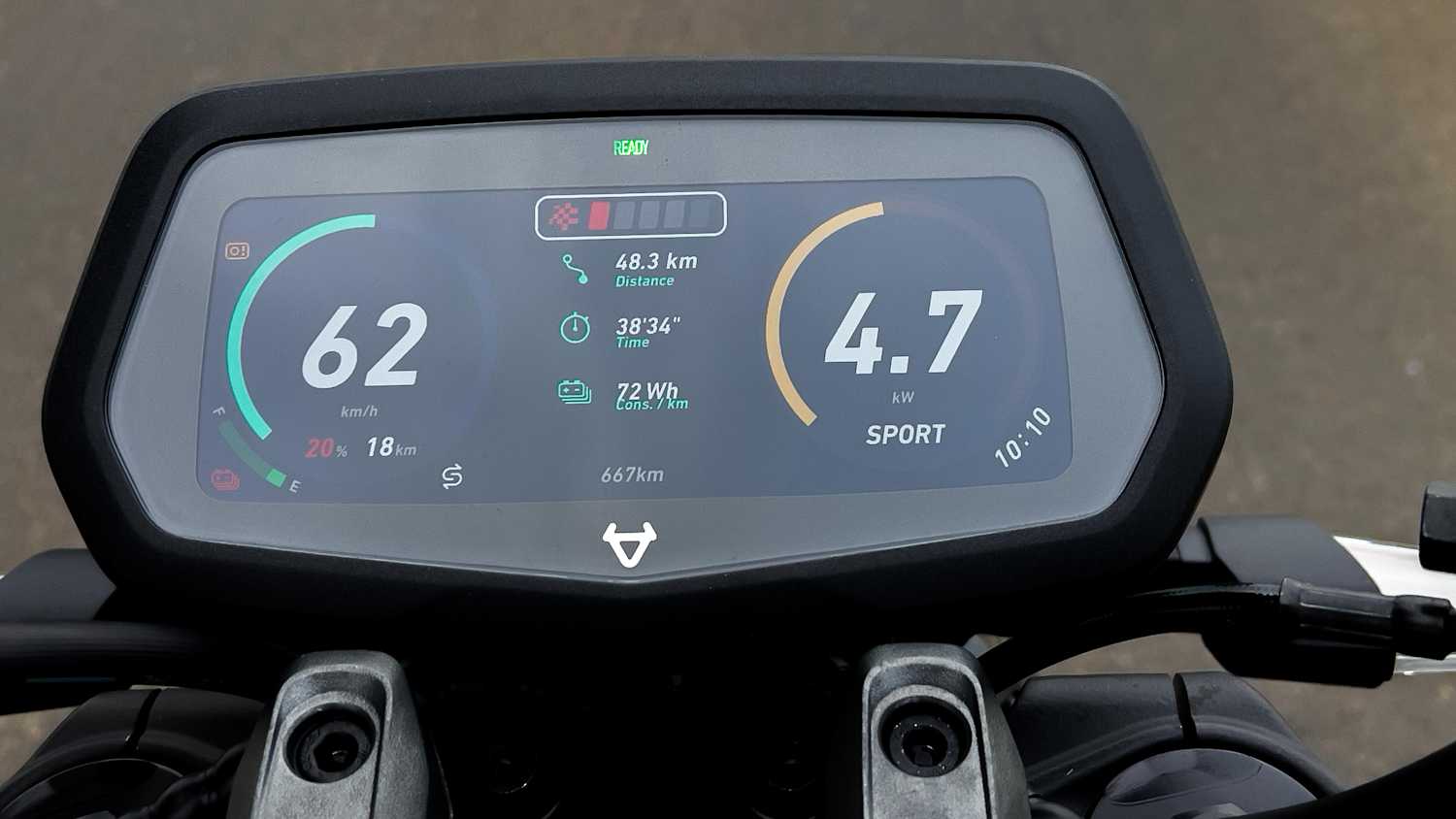Display einer NIU RQi Sport
