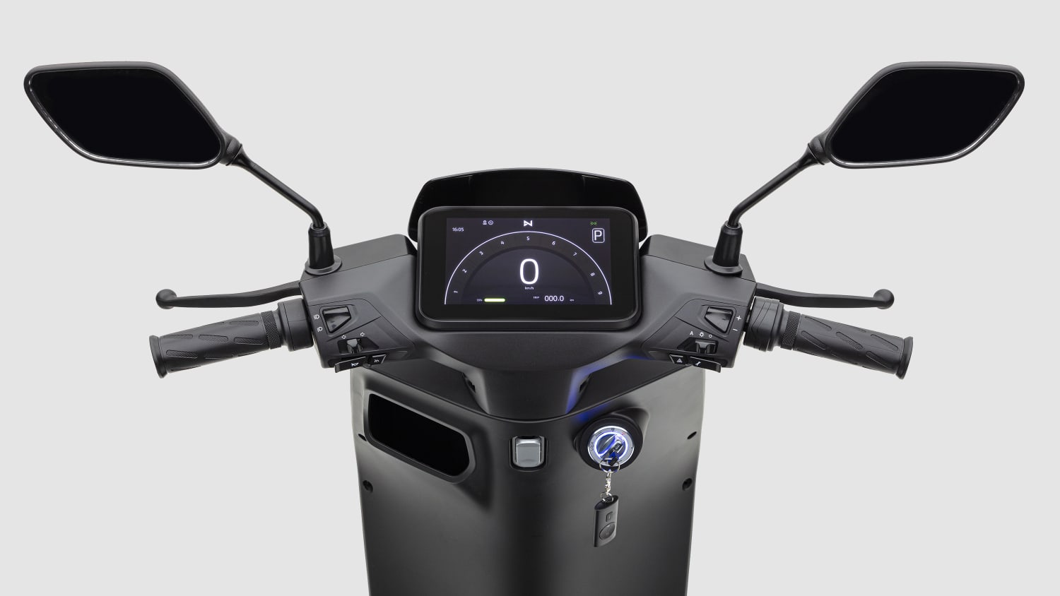 Detailaufnahme des Cockpits des Nova Motors Inoa Sli10