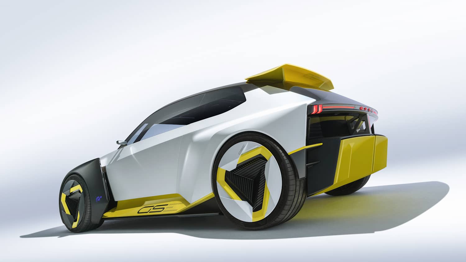 Der Opel Corsa GSE Vison Gran Turismo schräg von Hinten