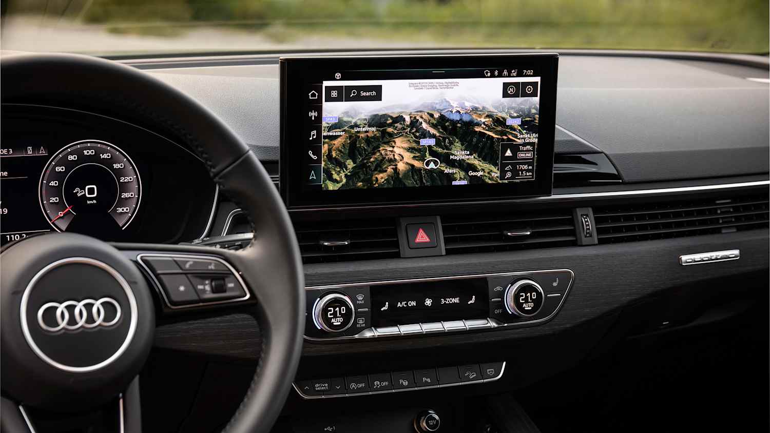 Multimedia-Einheit MMI in einem Audi