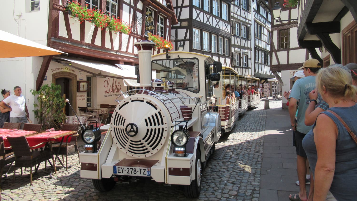 Die Kleine Tourismusbahn der Stadt Strassburg der Petit Train