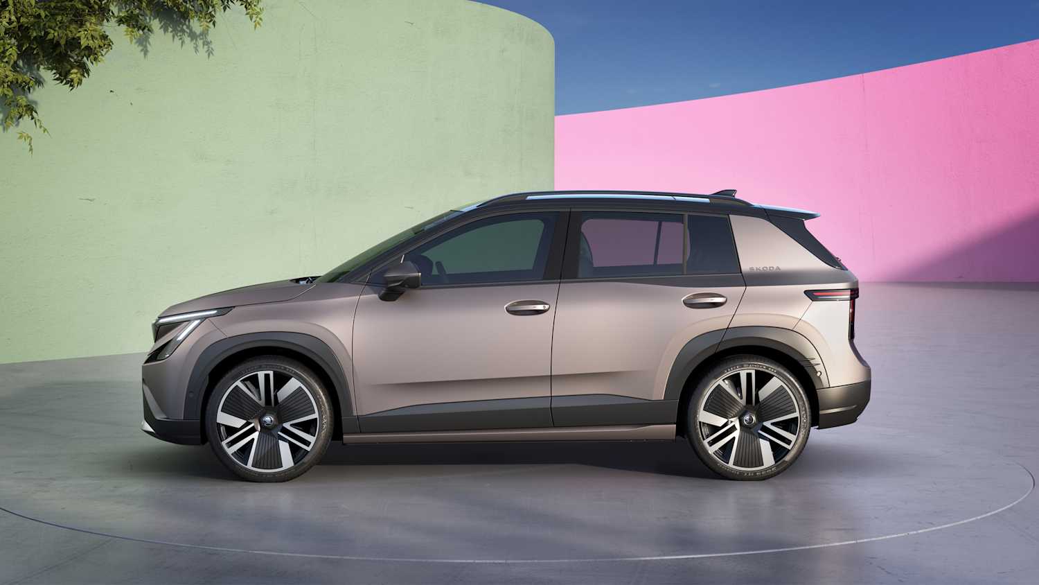 Aufnahmen des Skoda Epiq von der Seite