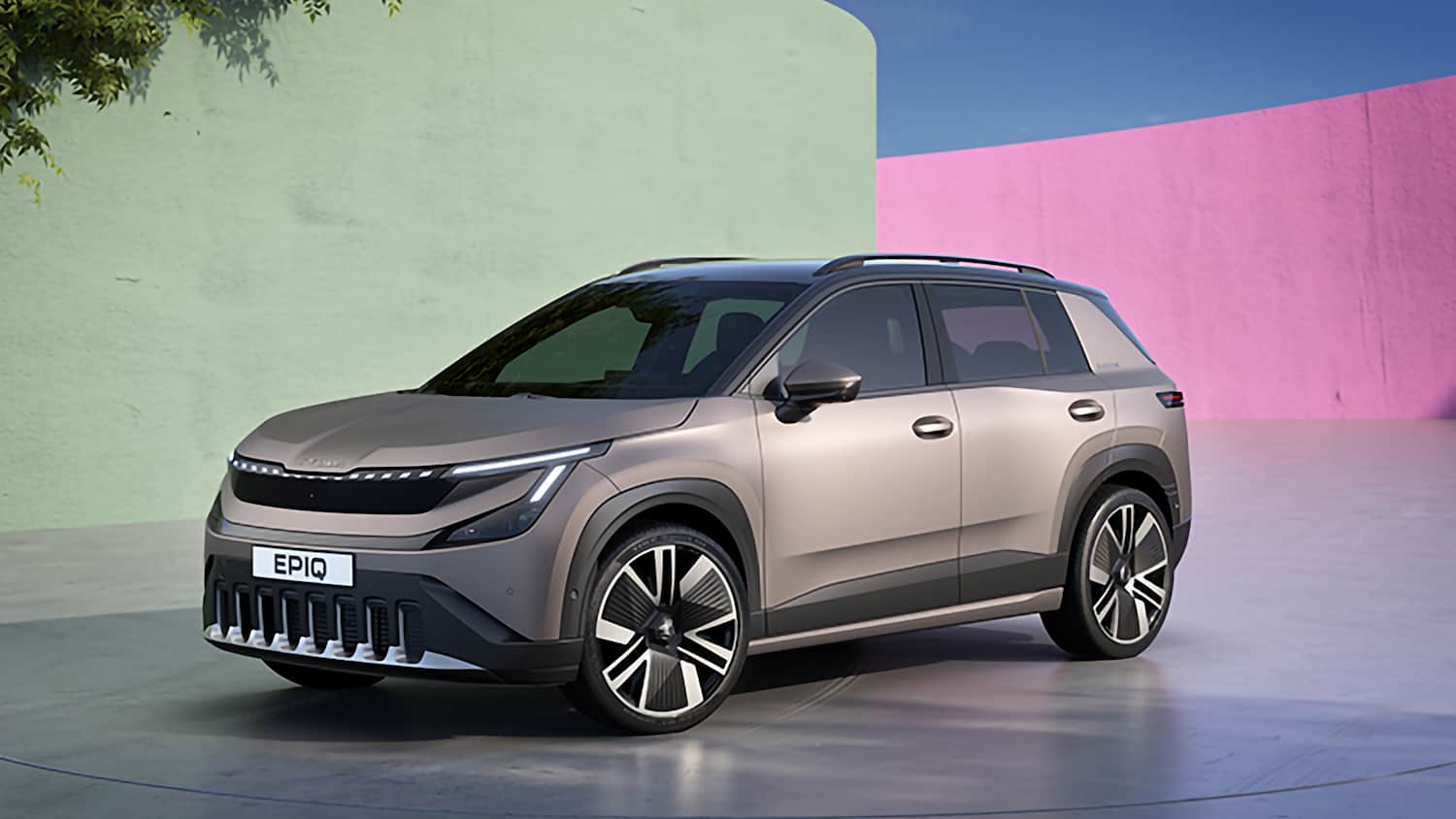 Aufnahmen des Skoda Epiq von der Seite
