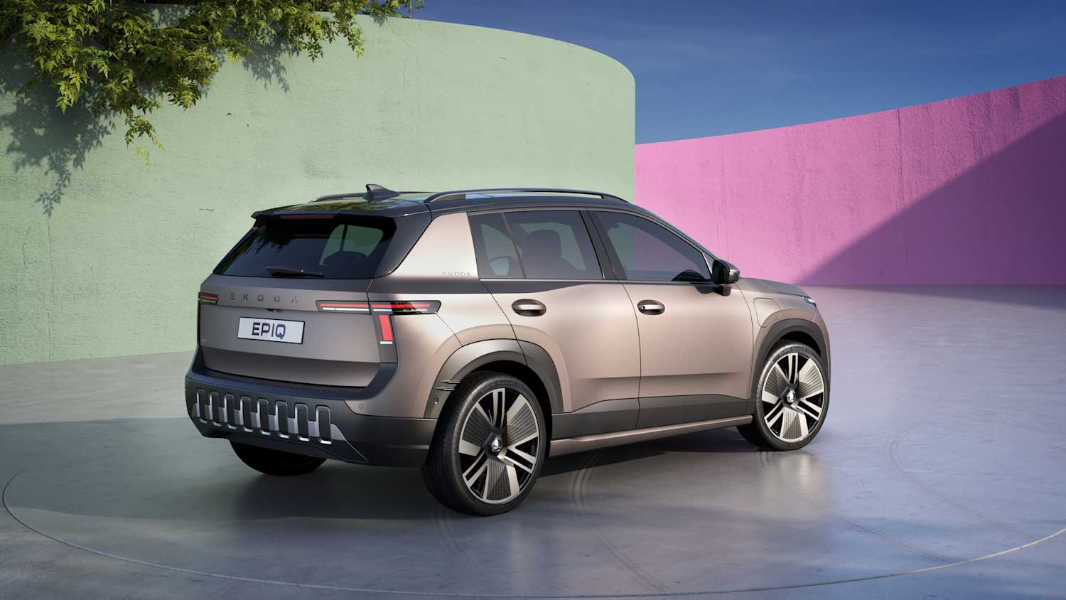 Aufnahmen des Skoda Epiq von der Seite