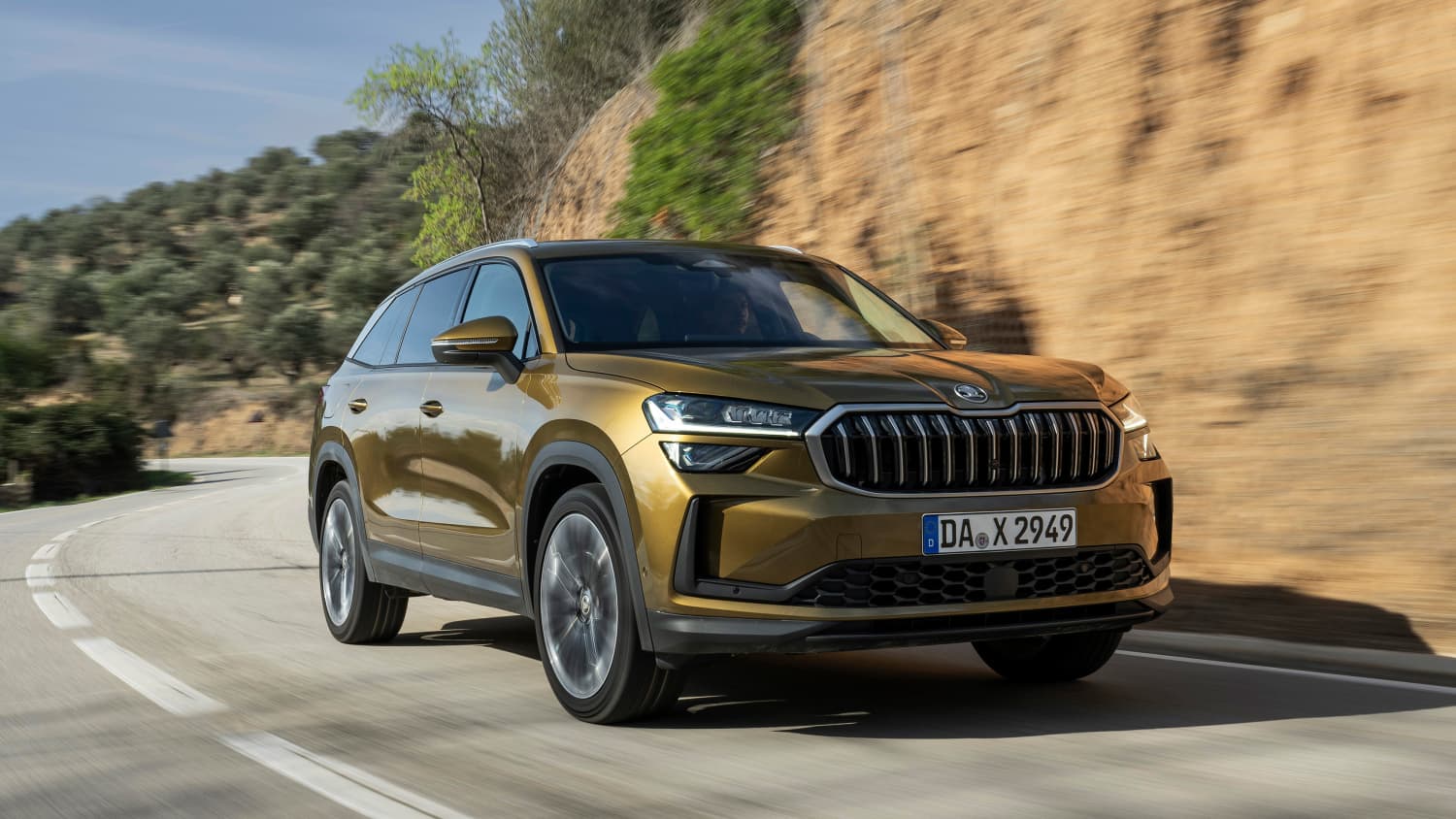 Front und Seitenansicht eines Skoda Kodiaq