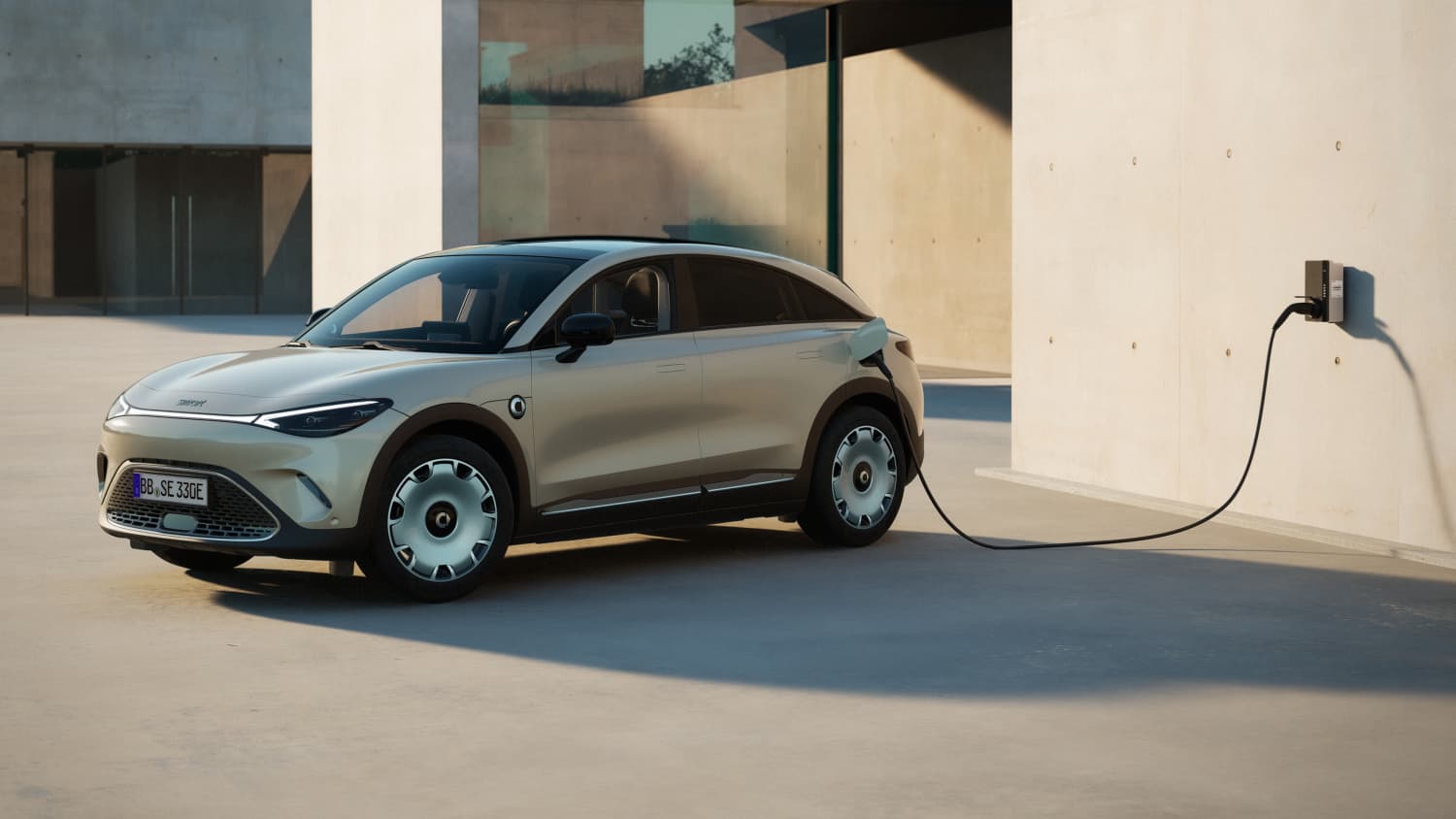 Ein Smart #3 an einer Ladestation