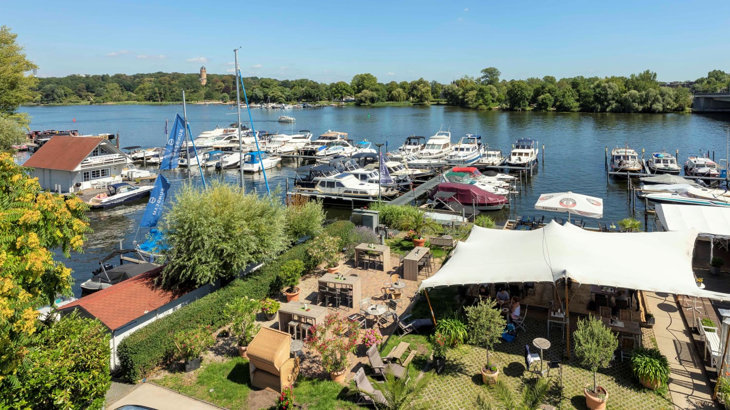 Stadthafen Marina am tiefen See in Potsdam