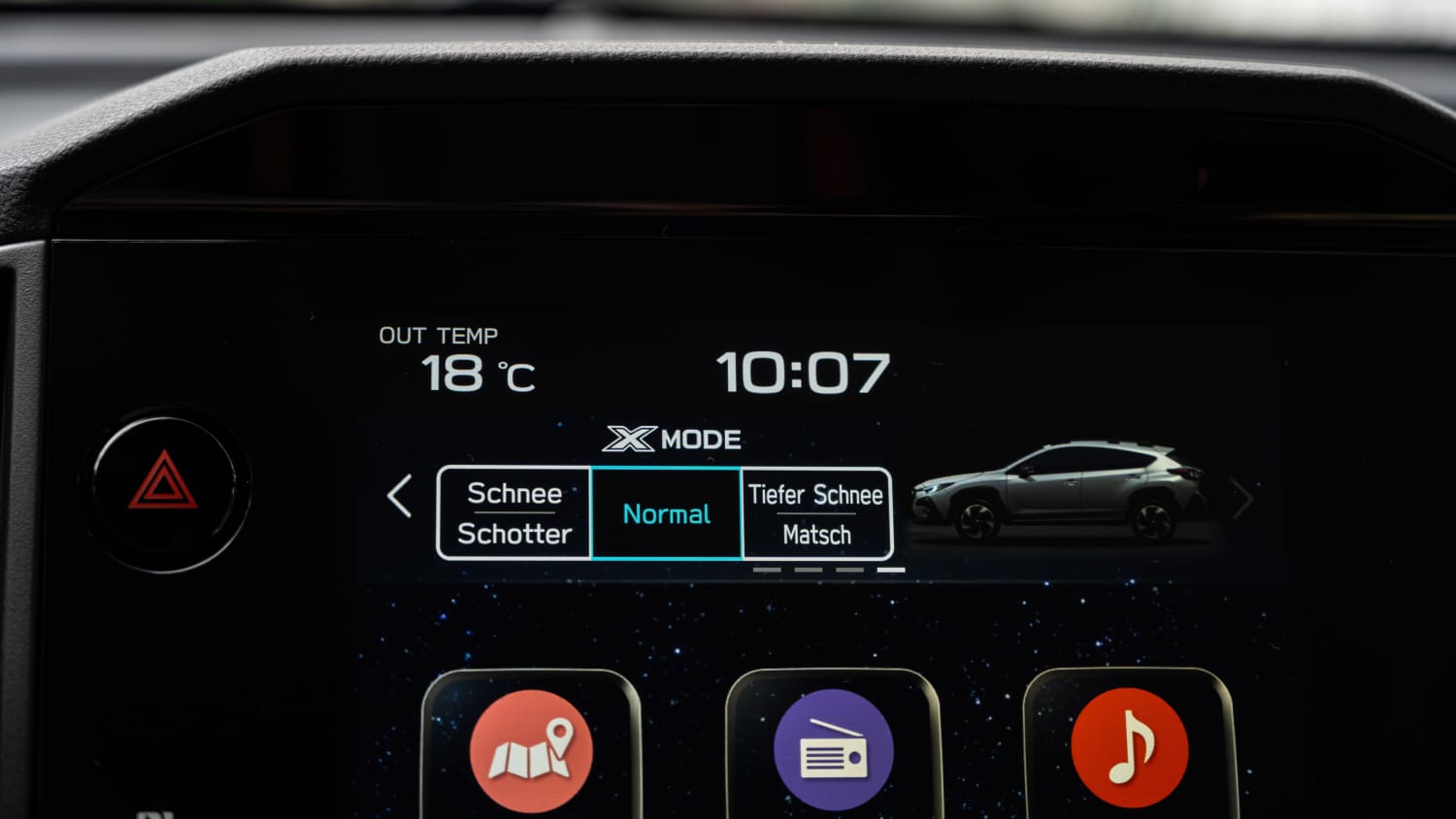 Displaydetail des Subaru Crosstrek